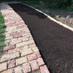 Construction d'allée-chemin en béton lissé Armentieres